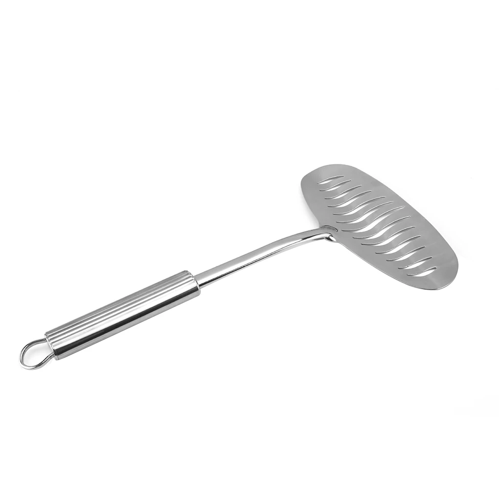 

Kitchen Spatula Slotted Frying Fish Turner Stainless Steel Long Handle Flipper Spatula Cooking Utensil Manual Kitchen Tools NEW
