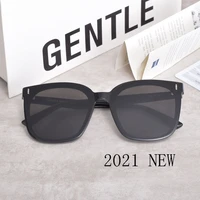 2021 oversized square sunglasses korea gentle fri eyeglasses star fashion lady vintage sun glasses women men with luxury package
