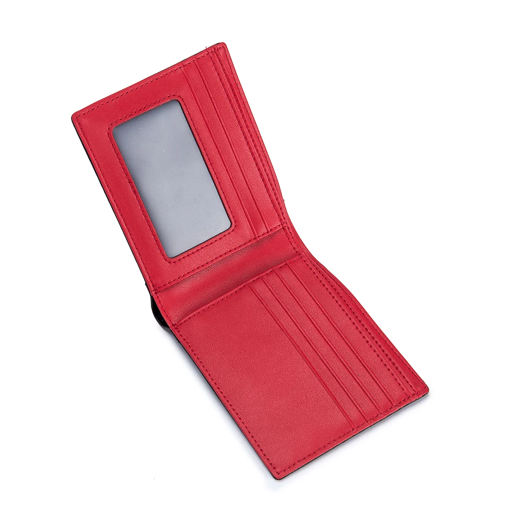 

THREEPEAS Short Style RFID Protecting Men Wallet Multi-function Card Wallet For Male High Quality Split Leather Man Purses