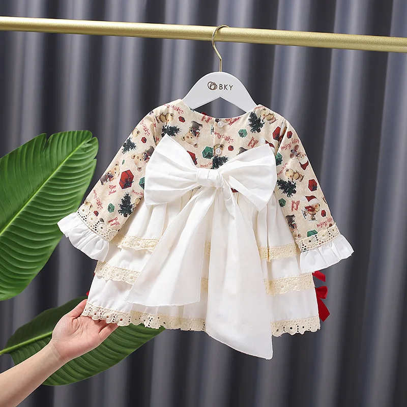 

Spanish Girls Dress Children Vintage Lolita Princess Ball Gown Infant Turkey Cartoon Boutique FW057