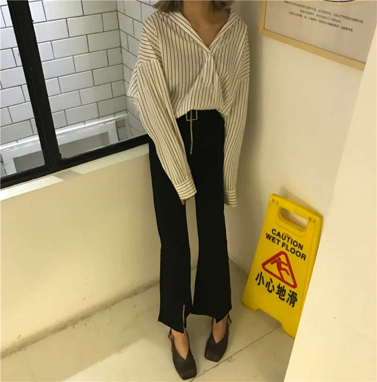 

Vy1009 2020 spring summer autumn new women fashion casual Popular long Pants woman female OL Ankle-Length Pants Flare Pants