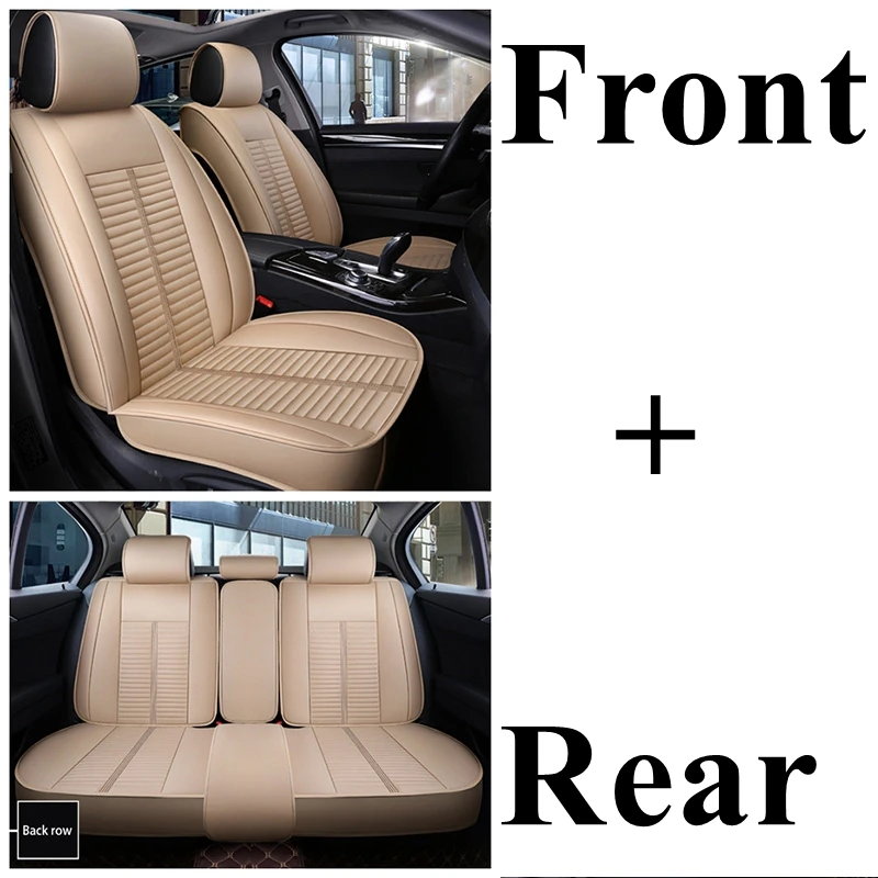 beige standard Автомобильный чехол для сиденья Volkswagen Passat b5 b6 b7 b8 polo Touareg golf 4 5 6 7 Bora Candy Magotan Sagitar Sportsvan Phideon gol - Название цвета: beige standard