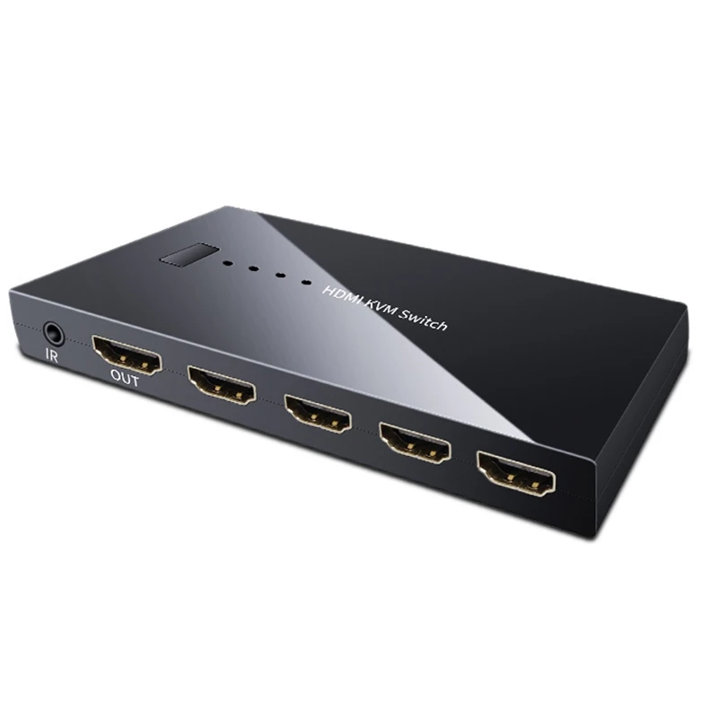 

4K HD 4 порта HDMI KVM 4X1 коммутатор USB переключатель сплиттер