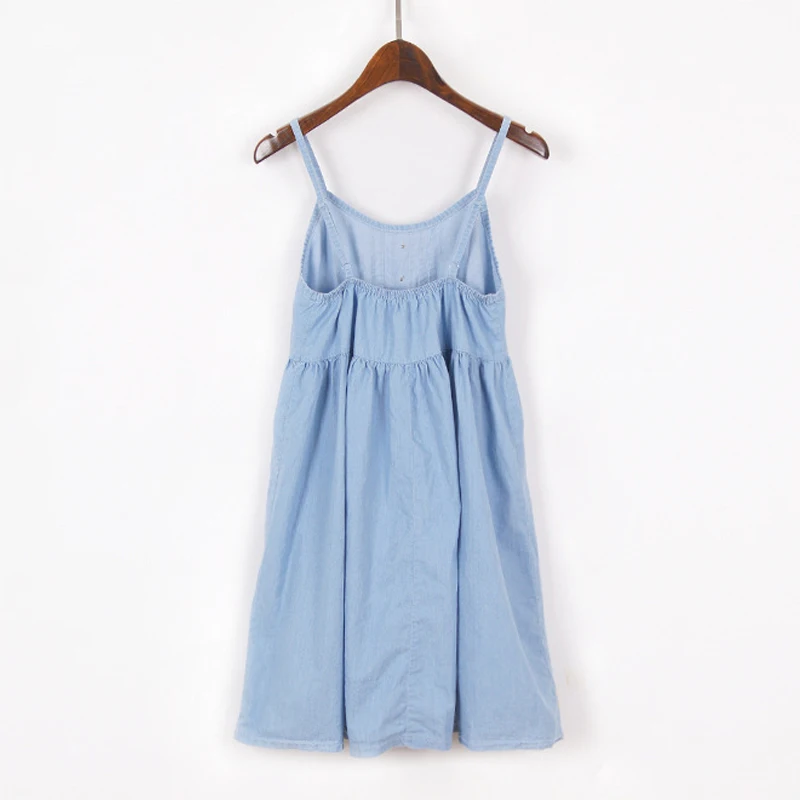 GOPLUS платье из джинсовой ткани для женщин в Корейском стиле повседневная на