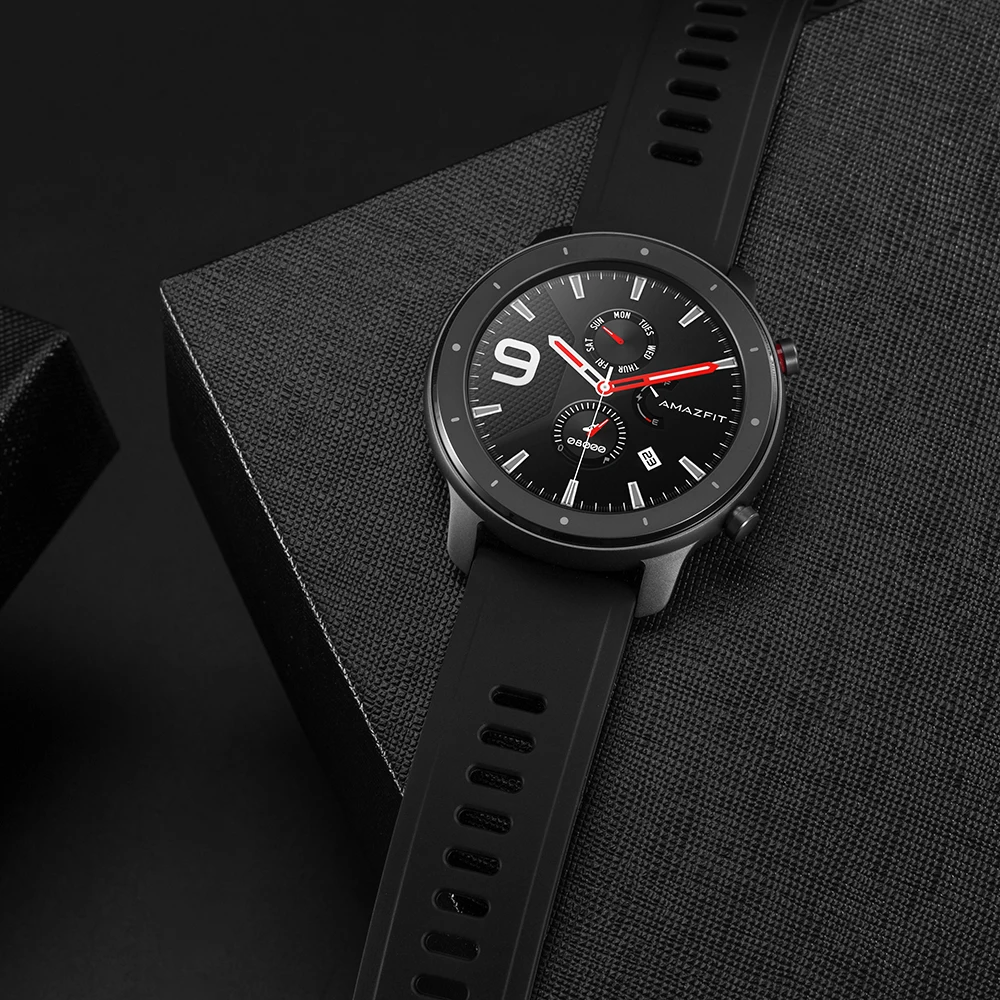 Amazfit GTR Lite 47 мм Смарт-часы 1 39 дюйма AMOLED 5ATM водонепроницаемые 24 дня батареи