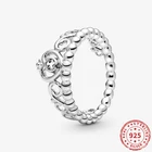 Женское кольцо из серебра 925 пробы, с искусственным кристаллом