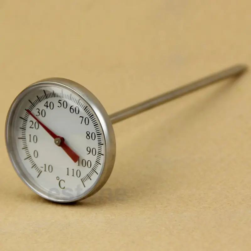 

1 Pc Cooking Milk Food Coffee Stainless Steel Sensor Large Dial Thermometer New