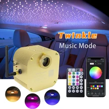 CREE Chip 16W Twinkle RGBW LED Engine Driver Fiber Optic Light Source Smart Bluetooth APP Control   for All Fiber Optic Cable