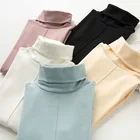 Свитер женский хлопковый, с высоким воротом, Осень-зима