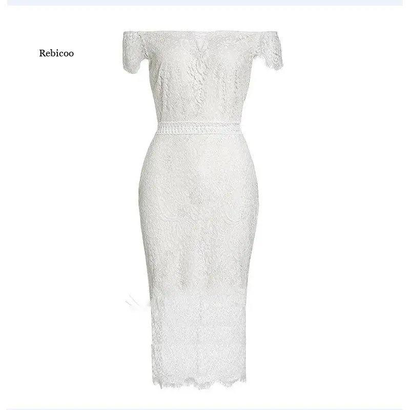 

Женское однотонное платье выше колена, с V-образным вырезом, открытыми плечами, короткими рукавами и молнией сзади