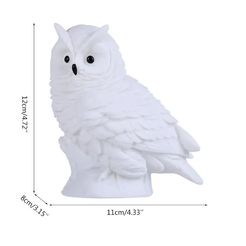 

LED Table Light Adorkable Owl Shape Battery Powered Cute Animal Cartoon Bedside Lamp Eye Caring Reading Night Light for