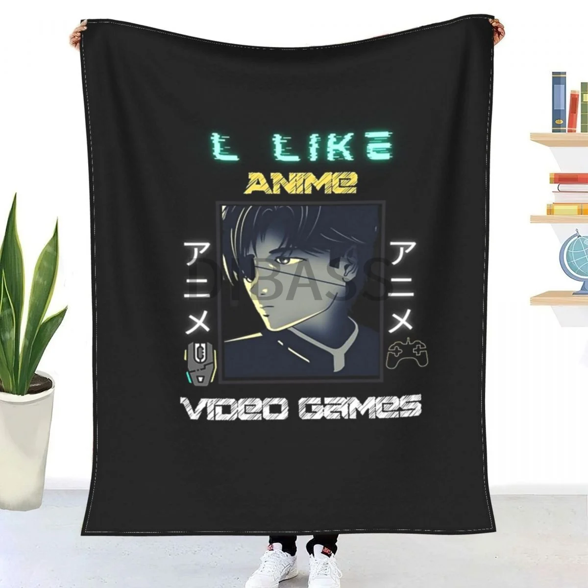 

Anime Games Throw Blanket 3D Printed Flannel Throw Blankets