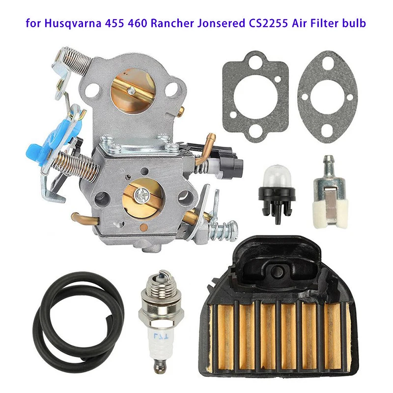 Карбюратор WTA29 для Husqvarna 455 460 Rancher Jonsered CS2255 воздушный фильтр Праймер лампочка