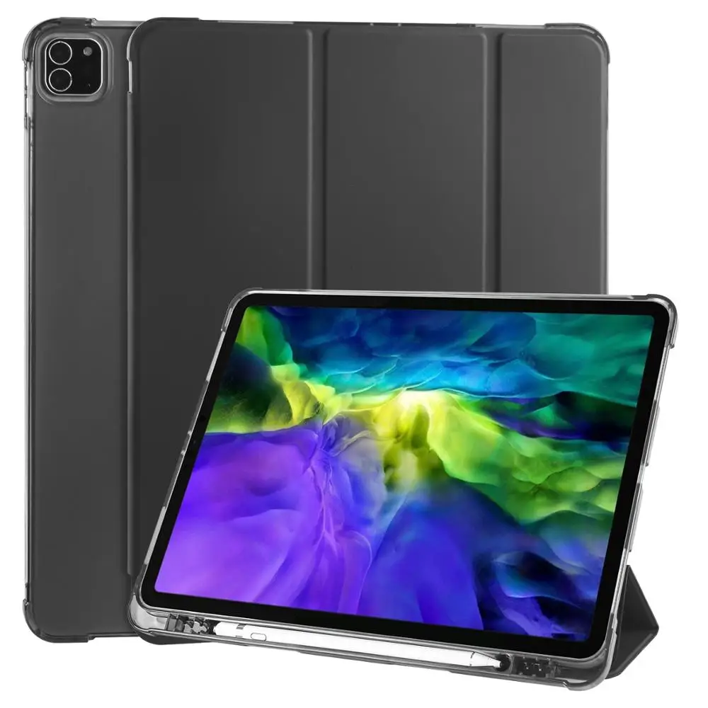 Тонкий мягкий чехол Untra для iPad Pro 12 9 с держателем карандаша 2020 откидной крышкой и