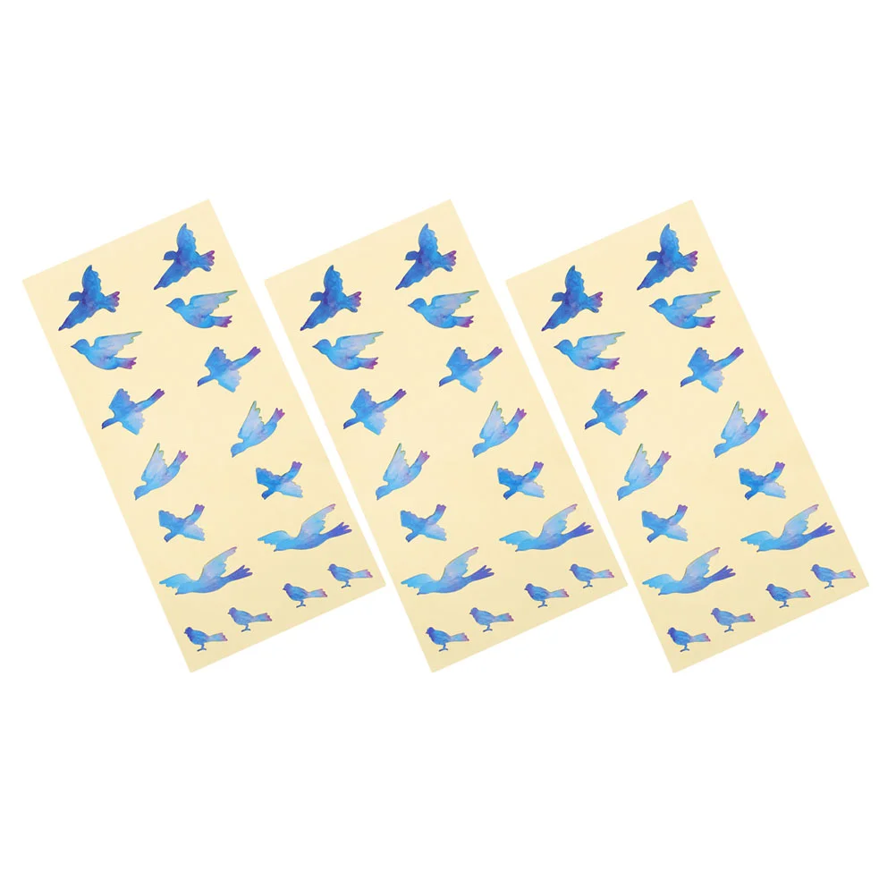 

3Pcs Delicate Bird Pattern Guitar Self-adhesive Stickers Electric Guitar Decals