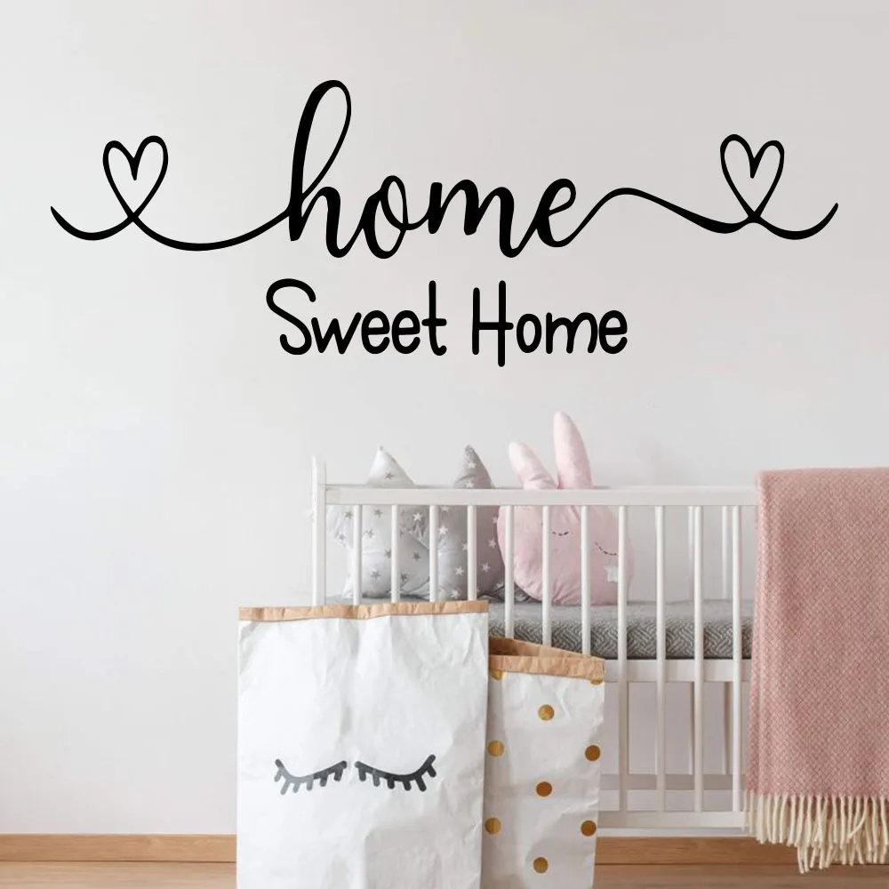 

Большая домашняя Милая Настенная Наклейка в форме сердца Детская комната Спальня Семья любовь Цитата Настенная Наклейка гостиная виниловы...