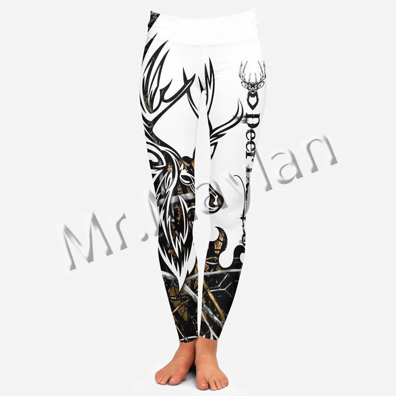 

Fashion Animal Deer Orange Colorful Women Hollow Tanktop & Legging 3D Print Leisure Streetwear Female Sexy Vest Clothes S-51
