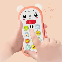 musical mobile phone cartoon teether phone sound light telephone electronic toy educational learning toys baby gifts