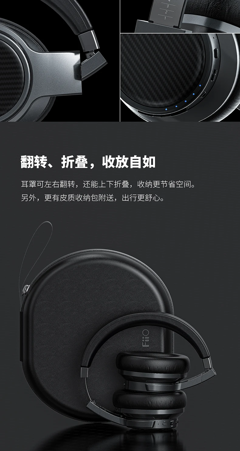 FiiO EH3 NC беспроводной hifi Bluetooth гарнитура с чипом CSR8675, активный чип шумоподавления, 45 мм единиц eh3nc