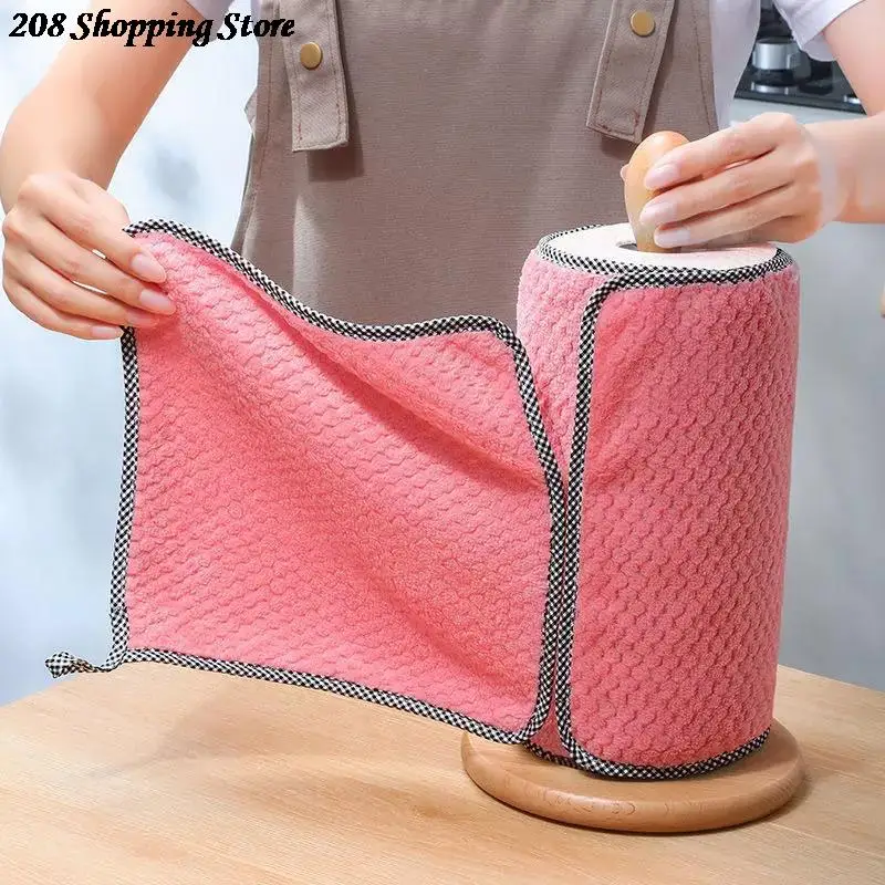 

Kitchen Daily Dish Towel Dish Cloth Kitchen Rag Good Absorbent Non-stick Oil Thickened Cloth Reusable Cleaning Cloth