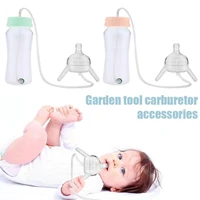 separate baby bottle kids cup silicone sippy children training cute baby drinking water straw feeding bottle hands free bottle