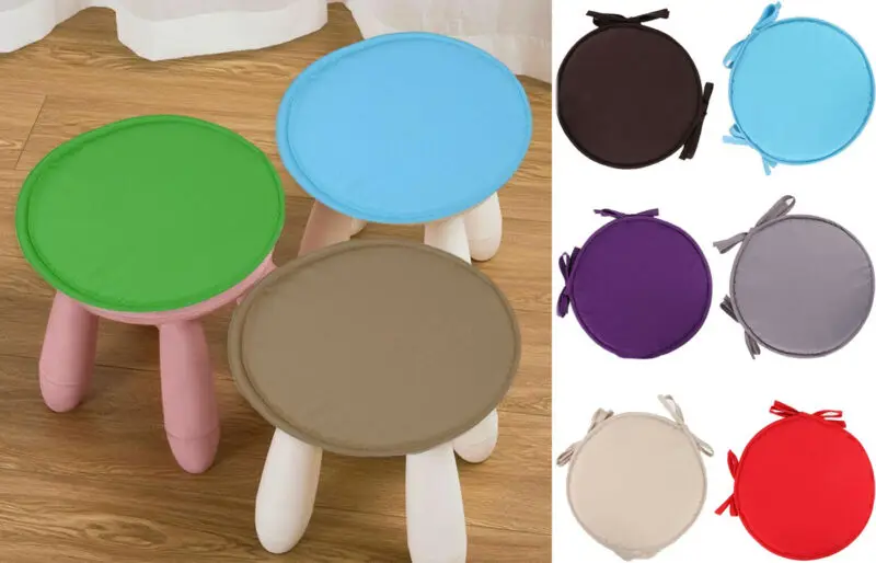 Скамейка стул круглая подушка галстук-бабочка на сиденья колодки Кухня