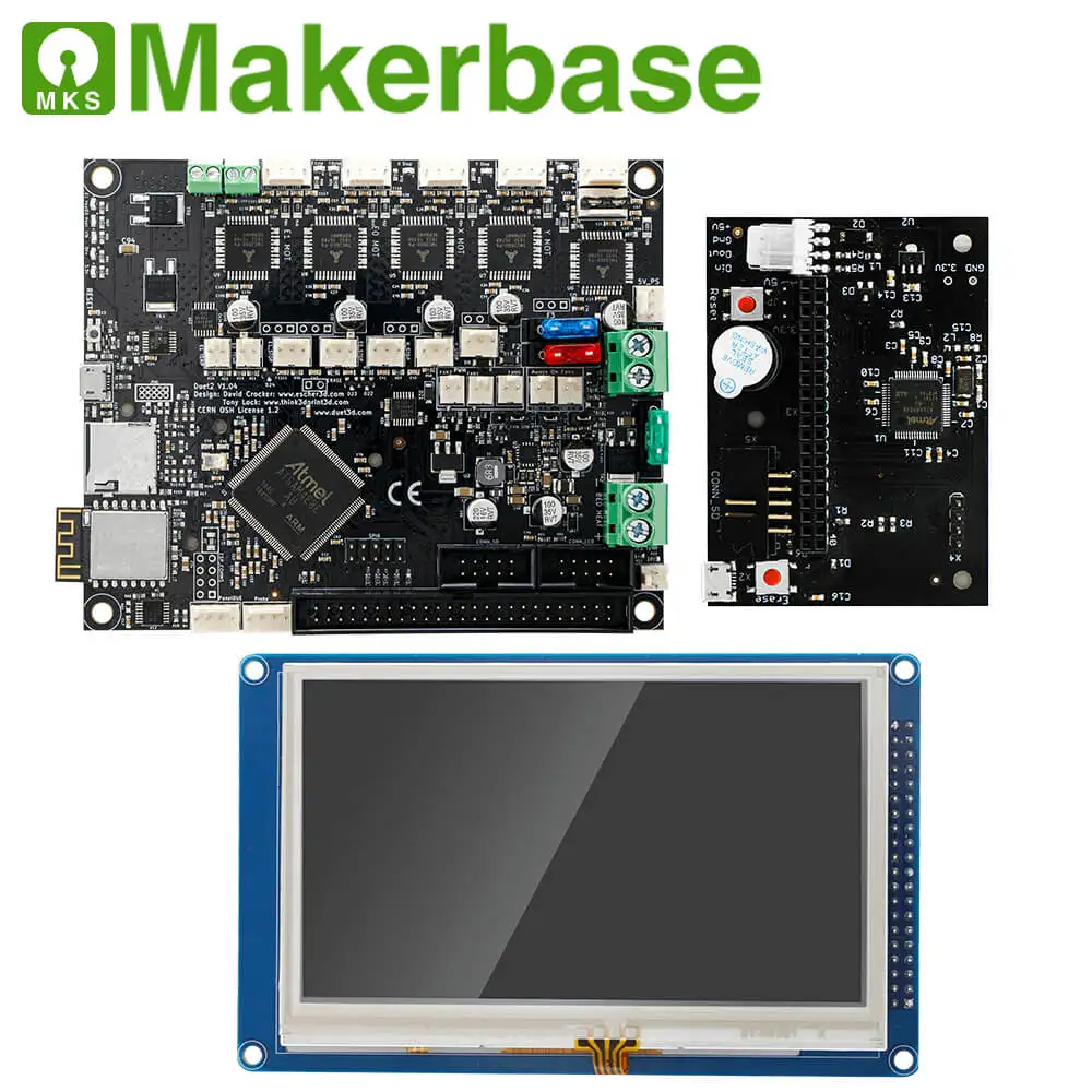 Дуэт 2 Wi-Fi материнской клонировано Reprap прошивки мощный 32-битный Duet2 доска+ 4," Панель Сенсорный экран контроллер 3D-принтеры Запчасти