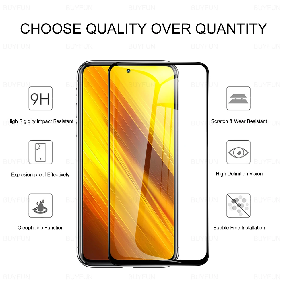 Фото Закаленное стекло 4 в 1 для Xiaomi Poco X 3 Pro NFC PocoX3 PocophoneX3 защита объектива камеры Закаленное стекло 4 в 1 для Xiaomi Poco X 3 Pro NFC PocoX3 PocophoneX3 защита объектива камеры