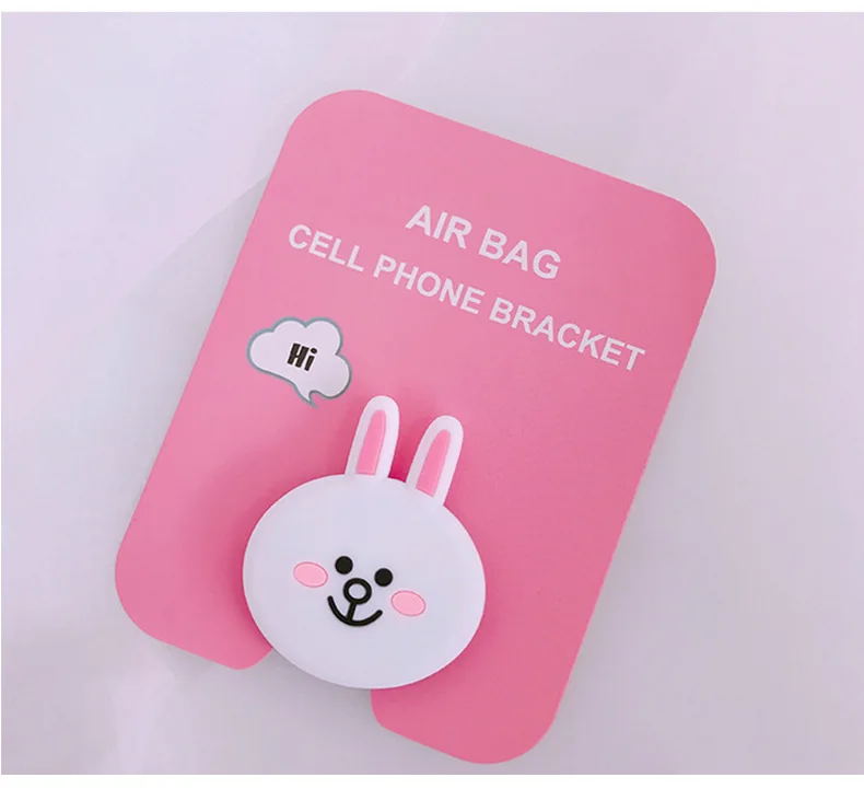 Kani rabbit Универсальная подставка для мобильного телефона, автомобильный держатель с гибким креплением для iphone 6, 7, 8, xs, xiaomi, мультяшный hello kitty, Doraemon - Цвет: Kani rabbit