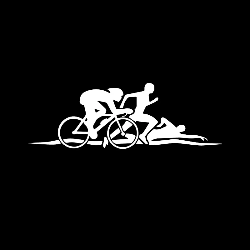 Творческая личность триатлона забавные наклейки на Автомобильный кузов смешные