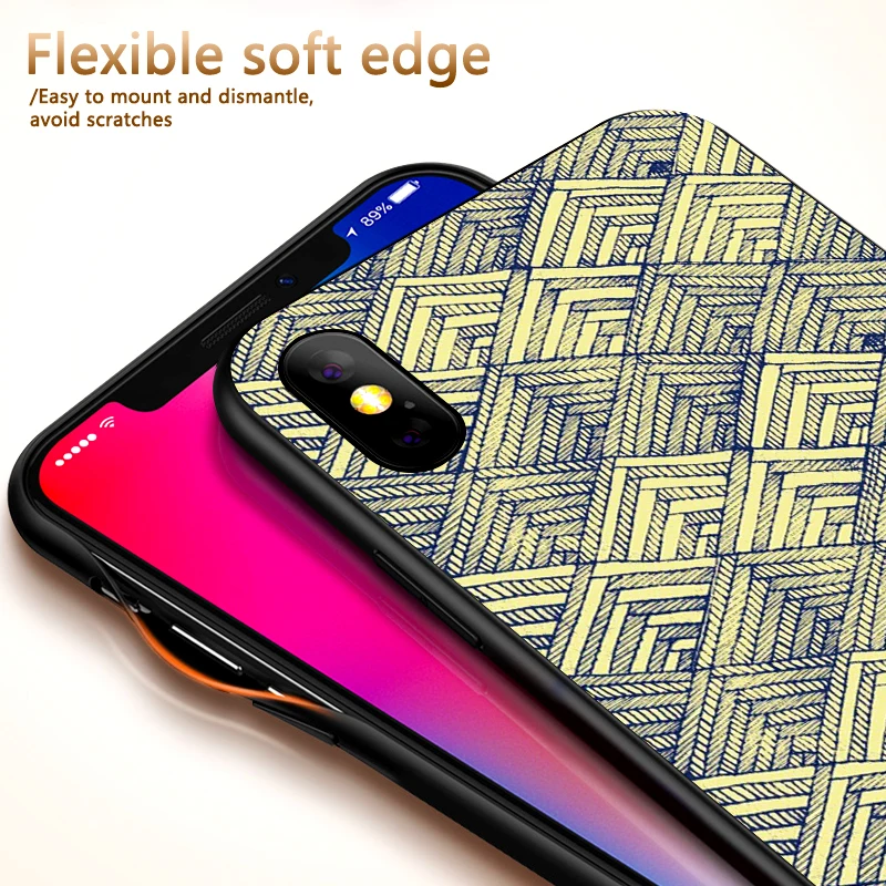 Для iPhone 6 6s 7 8 Plus X XR XS Max 5 5S SE телефон Cas абстрактное искусство красочные