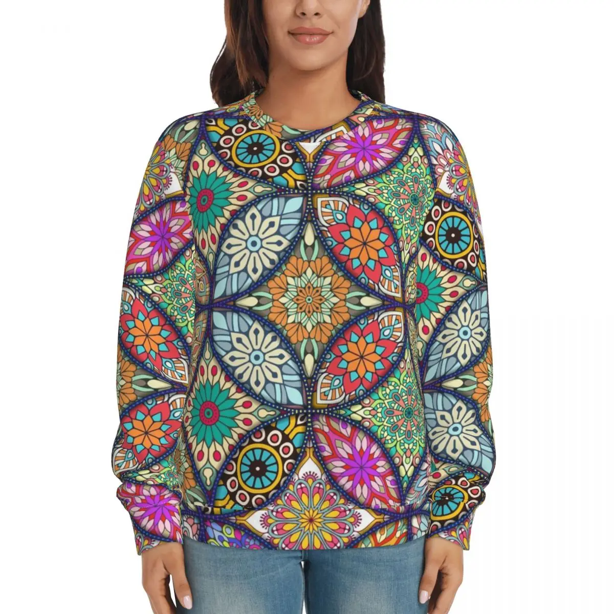 

Women New Fleece Sweatshirts Streetwear Top Autumn Spring O Neck Pullover Hoody Print Casual Hoodies