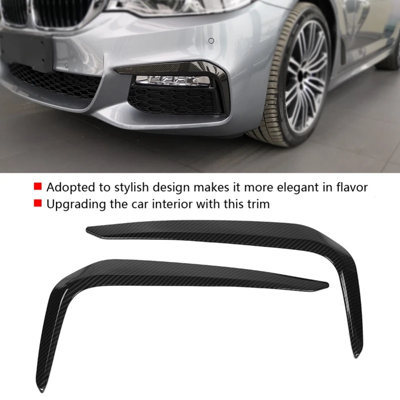 2 шт. передняя крышка для бровей Накладка Bmw 5 серии M Sport G30 2017 2018 автомобильные