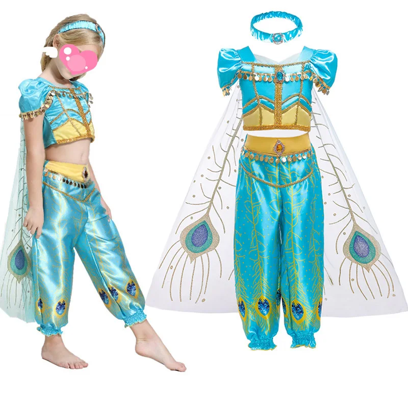 2019 зимний необычный костюм Аладдина одежда для маленьких девочек Рождественский