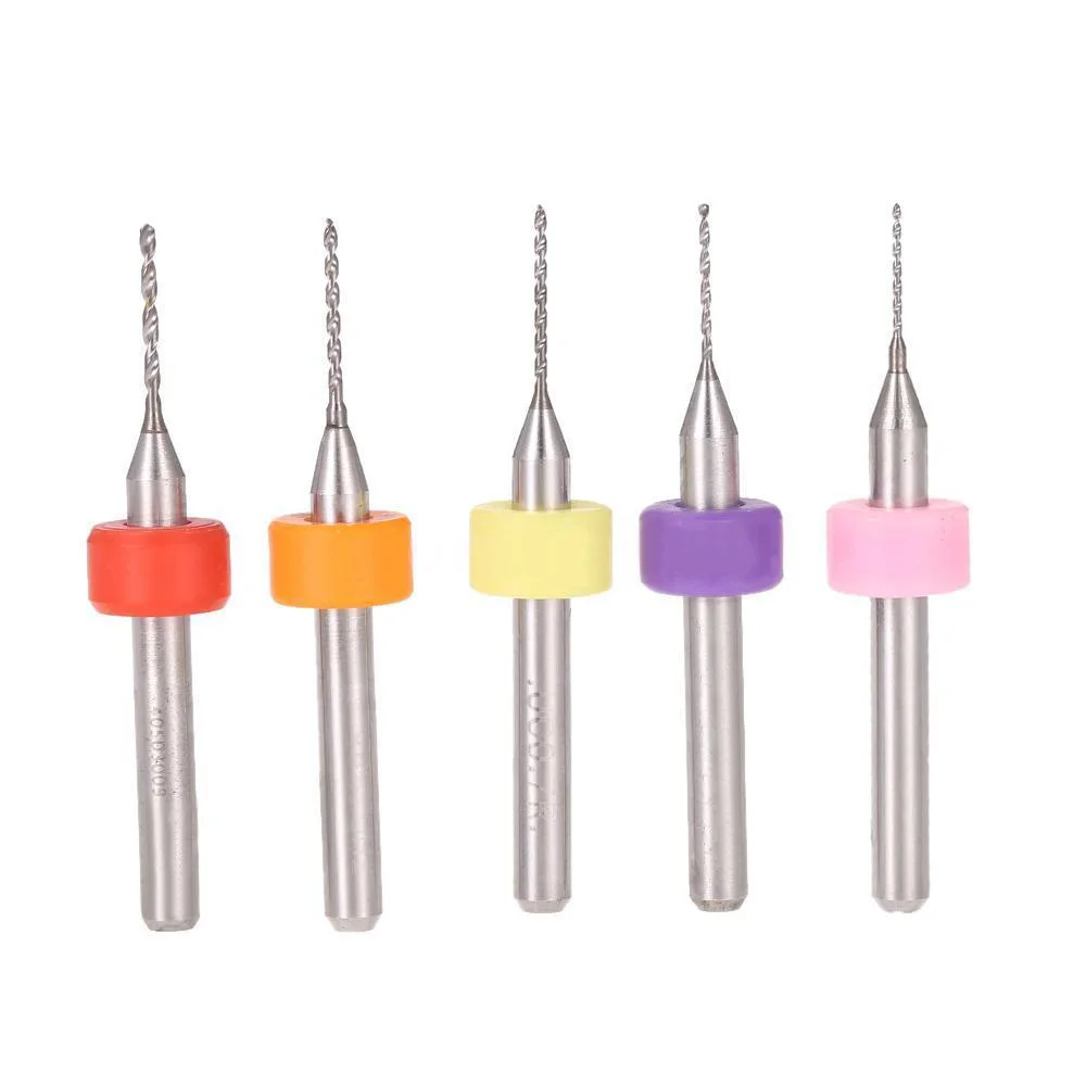 

50x PCB Print Circuit Board Carbide Micro Drill Bits Tool Set 0.5mm To 0.9mm+Box