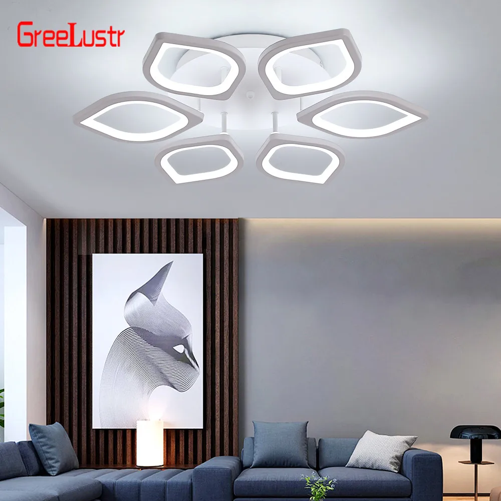 

Modern Led Ceiling Lamp Fixtures Acrylic 5Heads Ceiling Chandelier Lamp lustres plafonnier for kitchen living room bedroom Light