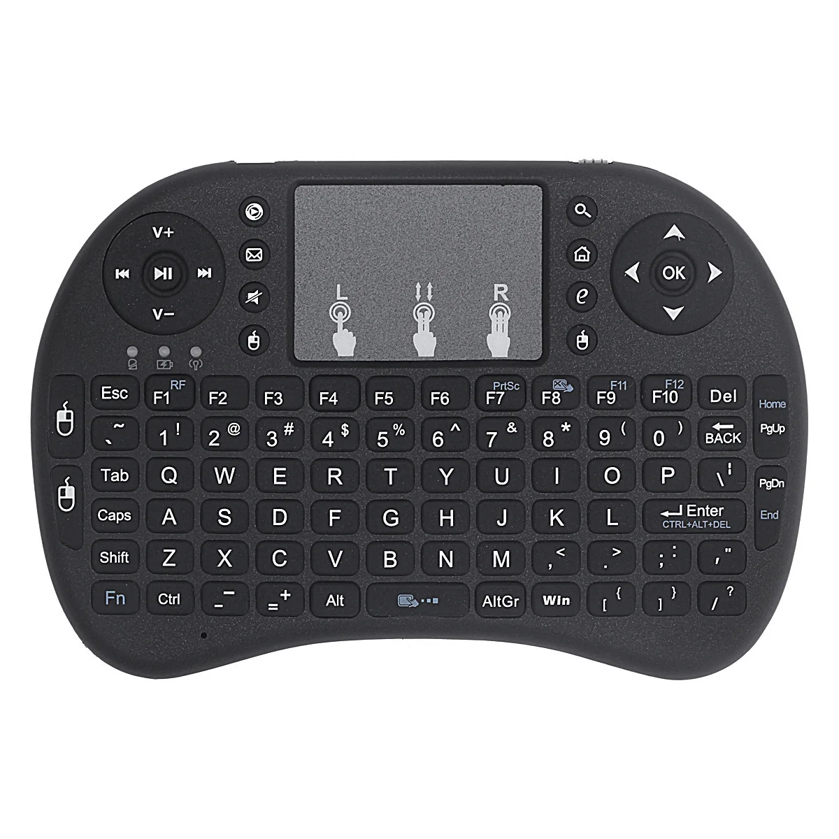 SeenDa Mini 2,4G Беспроводная клавиатура сенсорная панель с Цветной подсветкой воздушная мышь русская испанская клавиатура для ноутбука ноутбук ТВ коробка
