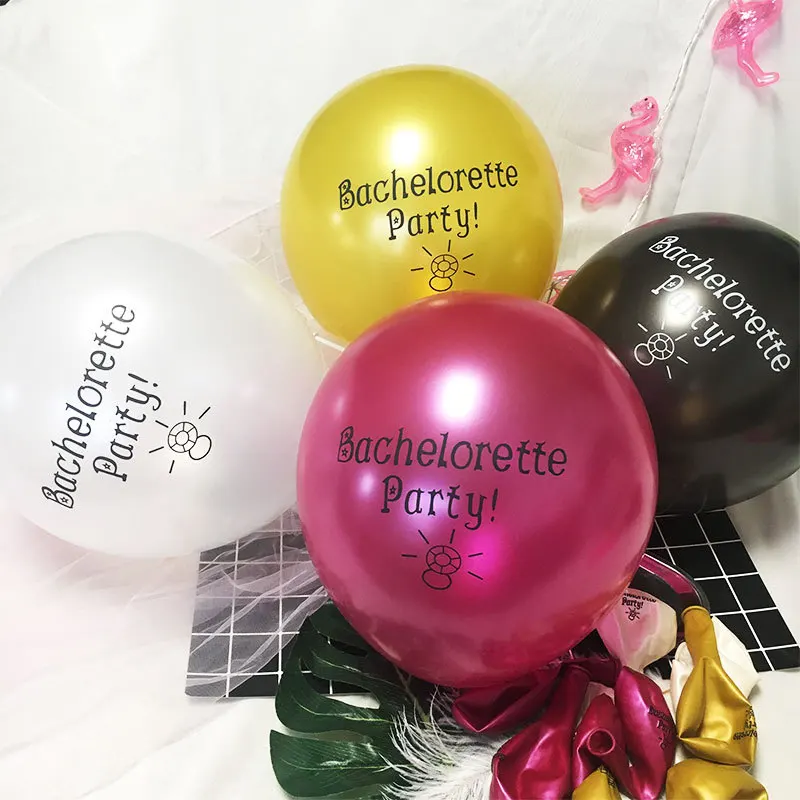 

5/10Pcs 12inch Printed Flamingo Letter Bride To Be Cheers Latex Balloon Hen Party Decor Bachelor Party Decoration Supplies