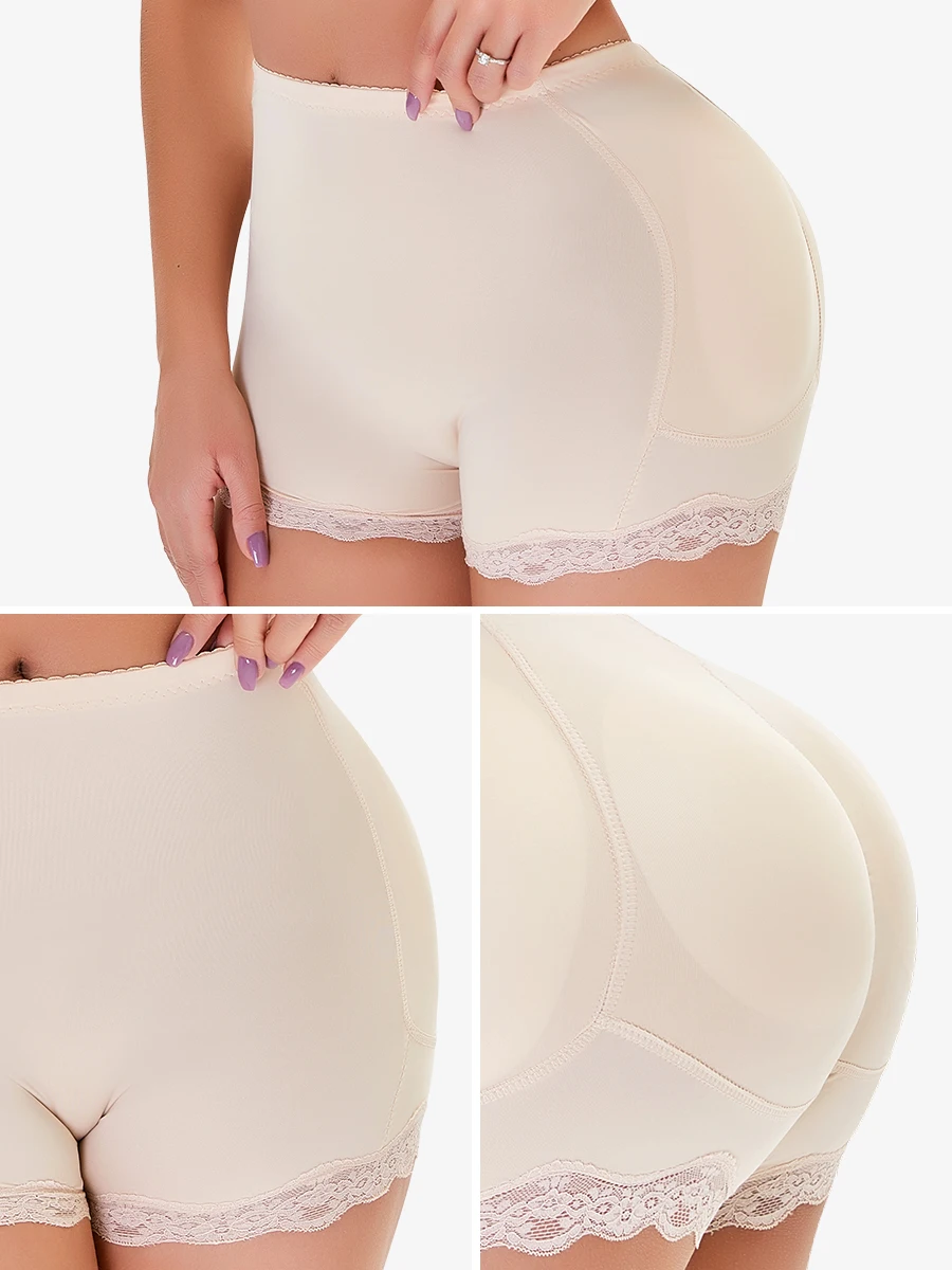 Женские трусики-накладки на ягодицы поддерживающие бедра кружевные шорты