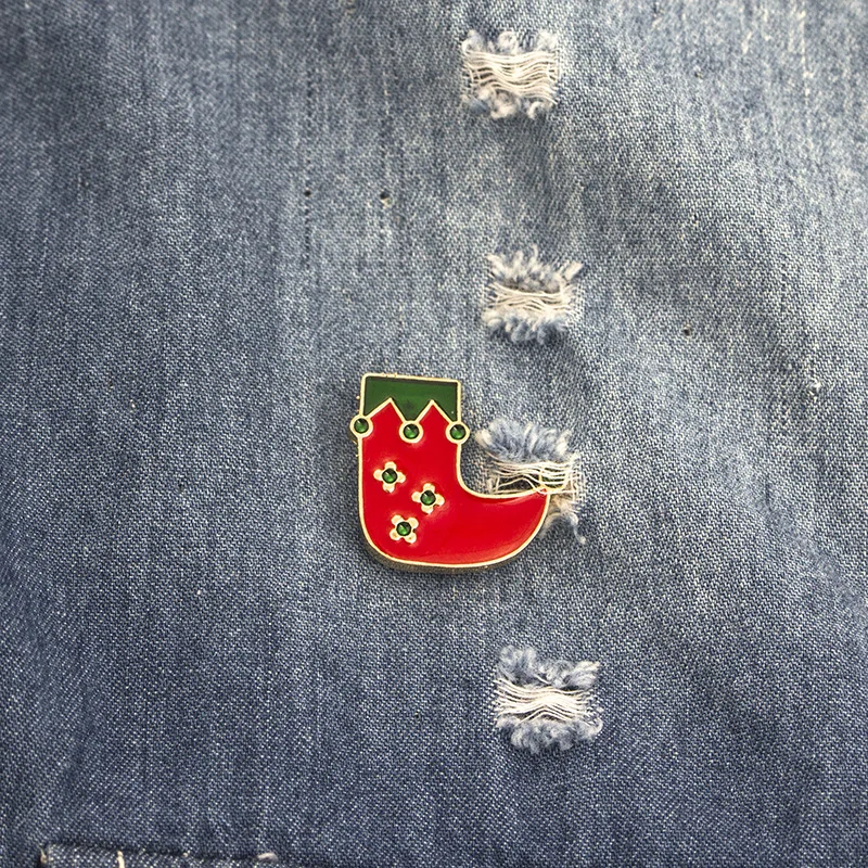 Рождественские подарки оптом для женщин девочек эмаль Санта Клаус X'