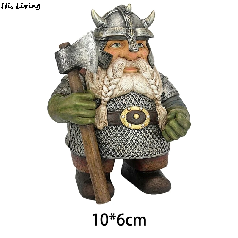 

Statues Viking Victor Norse Dwarf Gnome Statue Viking Resin Statue Gardening Crafts Ornaments Decoration Crafts Home Decor
