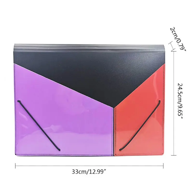 

A4 Expanding Multi-layer File Folder Document Organizer 13 Pockets Accordion Bag