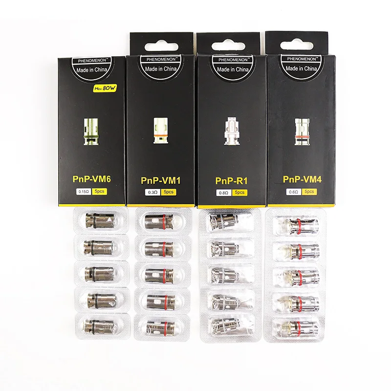 

5pcs Vinci PnP Coils VM1 R1 VM4 VM6 Mesh Coil 0.3ohm 0.15ohm 0.6ohm 0.8ohm for VINCI X/R DRAG Baby Mod Pod Kit