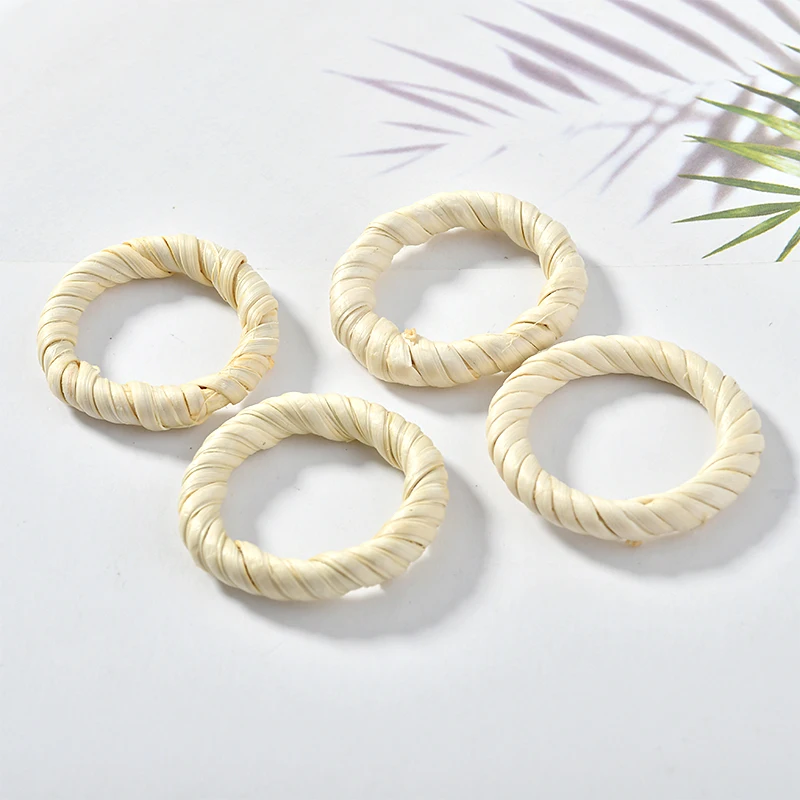 Праздник ветер натуральный ручной работы соломы ротанга капли воды полые