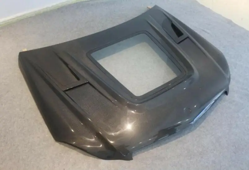 Модный прозрачный передний бампер из углеродного стекла капот двигателя Крышка