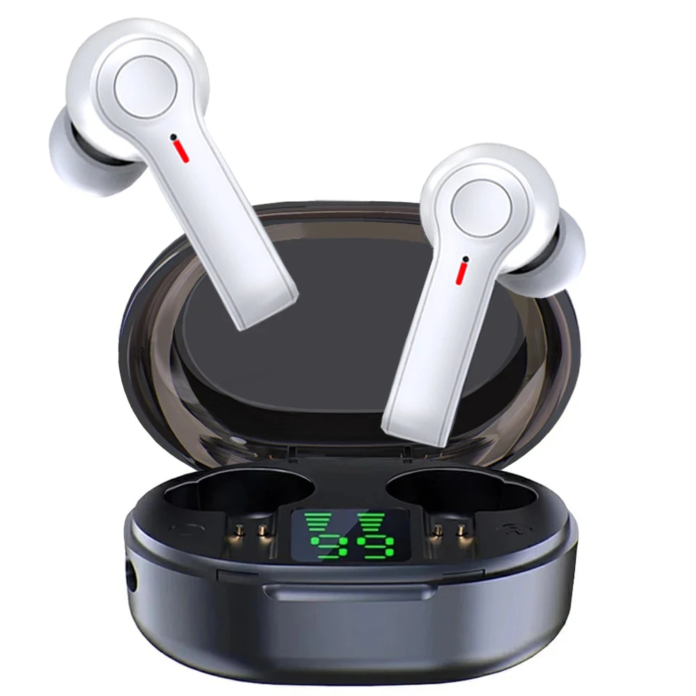 Беспроводные наушники TWS 5 1 Bluetooth R22 беспроводная гарнитура со светодиодным