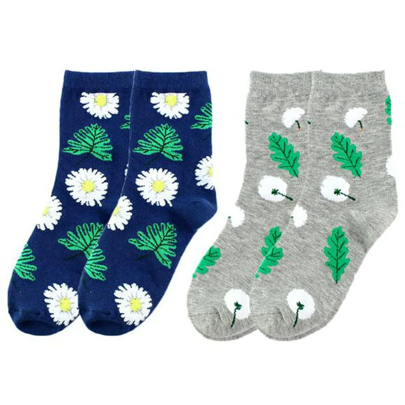 Носки женские в Корейском стиле с подсолнухом хлопковые короткие цветные мягкие