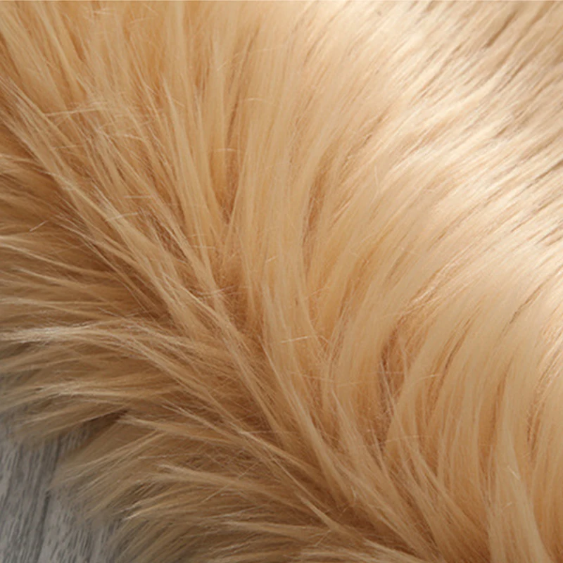 Однотонный ковер в форме сердца из искусственного меха имитация шерсти для пола