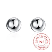 high quality 925 sterling silver women jewelry 8mm10mm round beads ball stud earrings fashion elegant earings for women 2020