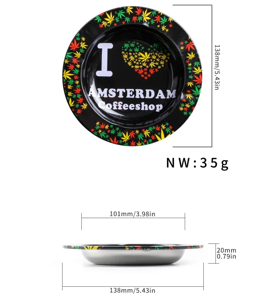 

Metal Ashtray Home Party Bar Decoration Ash Holder For Gift Cigarette Smoking Accessory Home Ashtray gifts for boyfriend ashtray